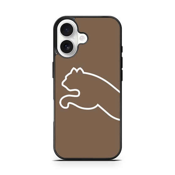brown puma half logo iPhone 17 Case