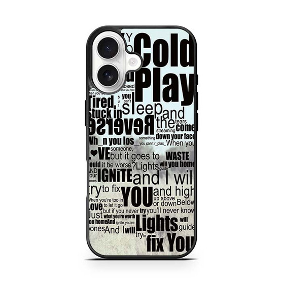 Coldplay Lyrics Fix You iPhone 17 Case Coldplay Lyrics Fix You iPhone 17 Case