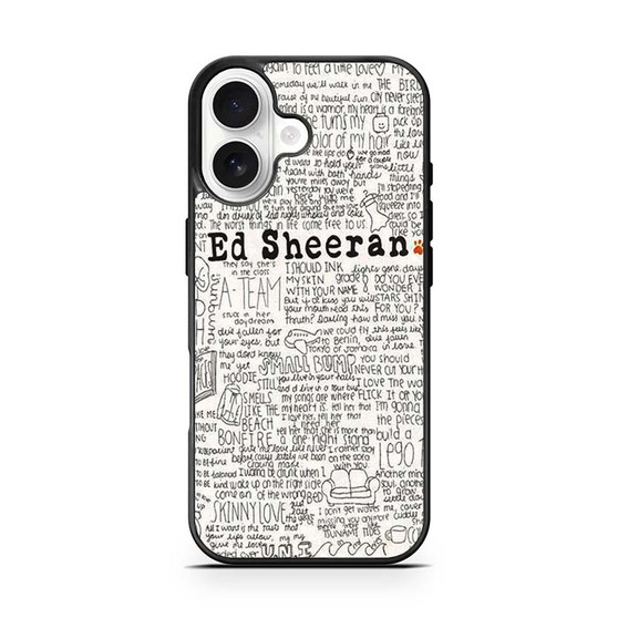 Ed Sheeran All Lyrics iPhone 17 Case Ed Sheeran All Lyrics iPhone 17 Case