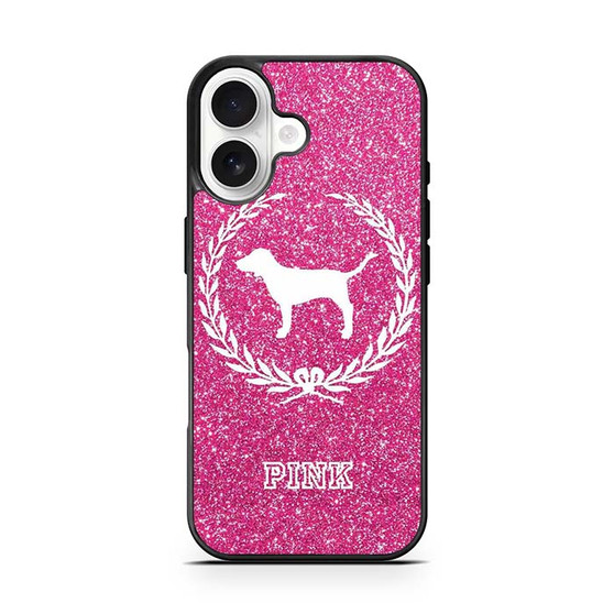 Glitter Pink Dog Logo iPhone 17 Case Glitter Pink Dog Logo iPhone 17 Case