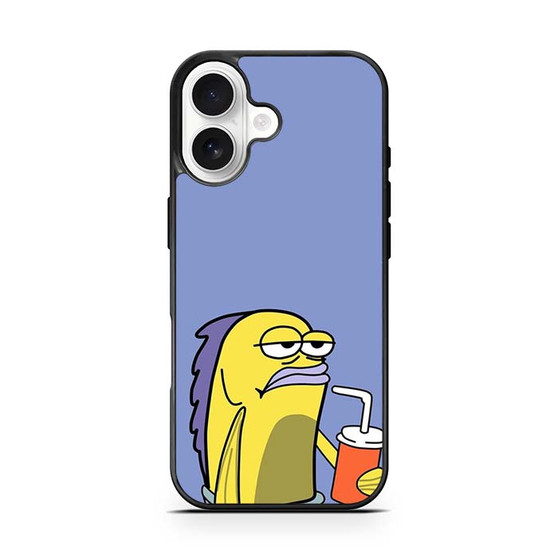 Spongebob Square Pants a Drinking Fish iPhone 17 Case