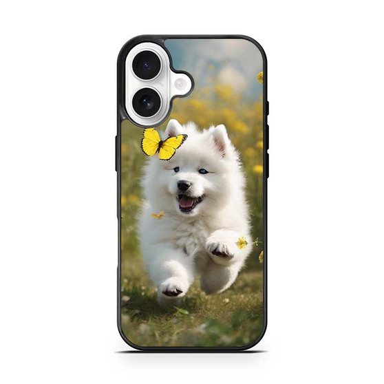 Cute puppy catching butterfly iPhone 17 Series Case
