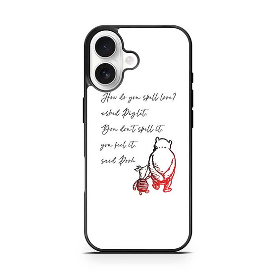 Winnie the pooh love quote iPhone 17 Series Case