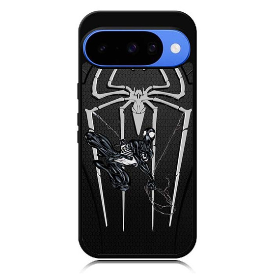black spiderman logo Google Pixel 10 Case