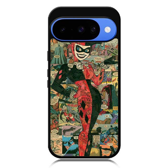 Harley Quinn Comic Pattern Google Pixel 10 Case