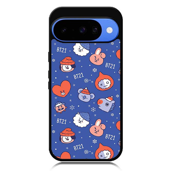 BT21 on Winter Google Pixel 10 Case