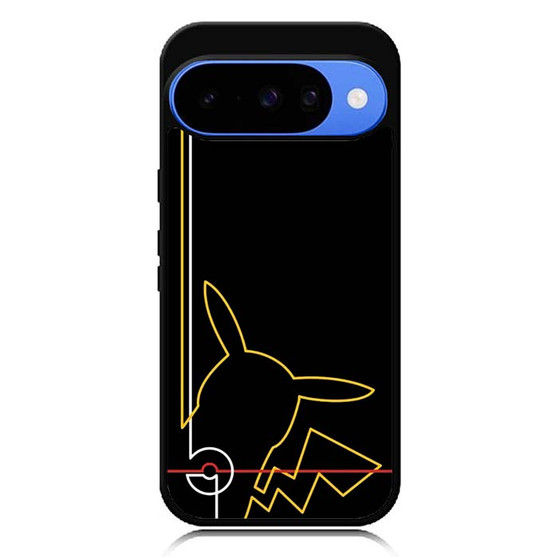 Pikachu pokemon line Google Pixel 10 Series Case