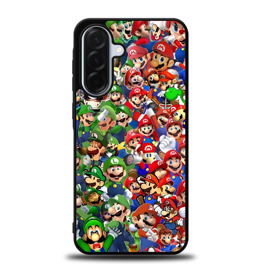 Mario Luigi Collages Samsung Galaxy A36 Case