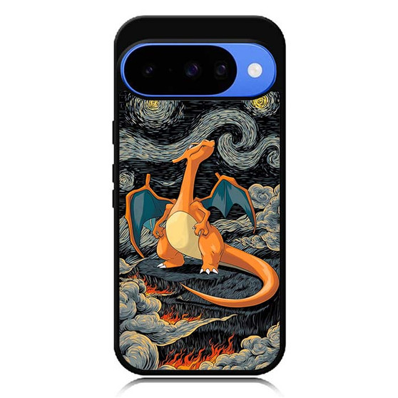 Charizard Inferno Beneath the Starry Night Pokemon Google Pixel 10/ Pixel 10 Pro/ Pixel 10 Pro XL Case