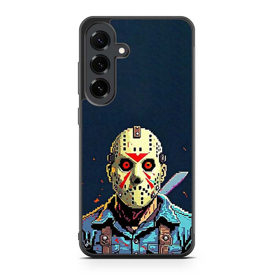 Friday the 13th Jason Voorhees Pixel Art Samsung Galaxy S25 FE Case