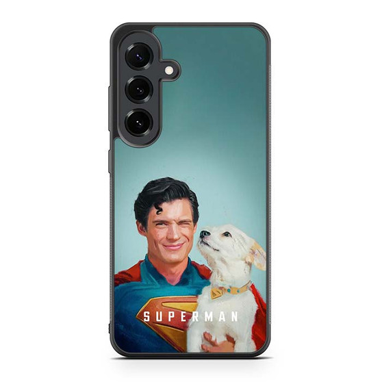 Superman 2025 and Krypto Samsung Galaxy S25 FE Case
