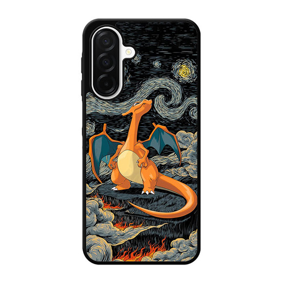 Charizard Inferno Beneath the Starry Night Pokemon Samsung Galaxy A26 5G Case