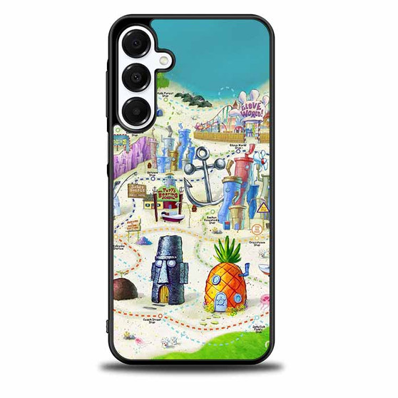 Spongebob Squarepants Maps Samsung Galaxy A16 5G Case