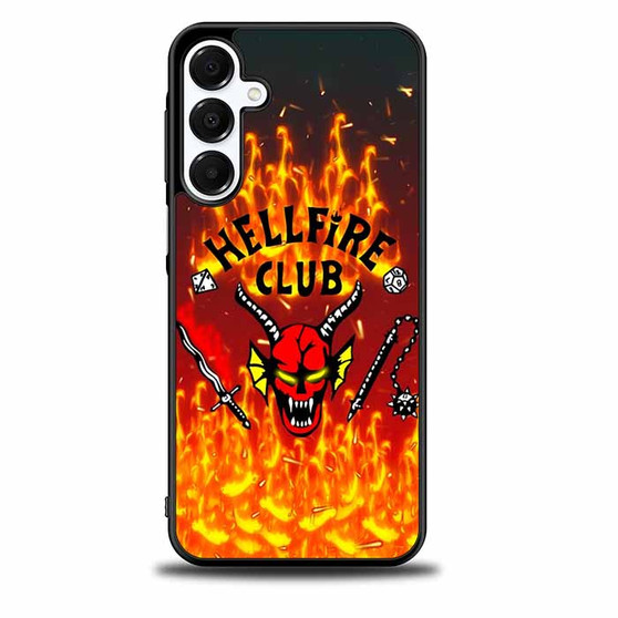 Stranger Things Hellfire Club on Fire Samsung Galaxy A16 5G Case
