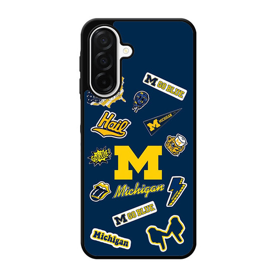 Michigan Wolverines themed decals Samsung Galaxy A26 5G Case