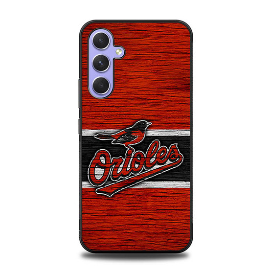 Baltimore Orioles Wooden Style Samsung Galaxy A54 5G Case