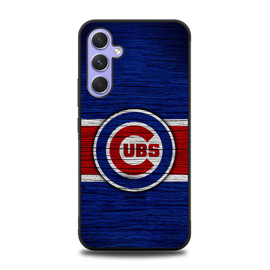 Chicago Cubs Wooden Style Samsung Galaxy A54 5G Case