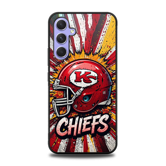 Kansas City Chiefs Drip Helmet Samsung Galaxy A54 5G Case