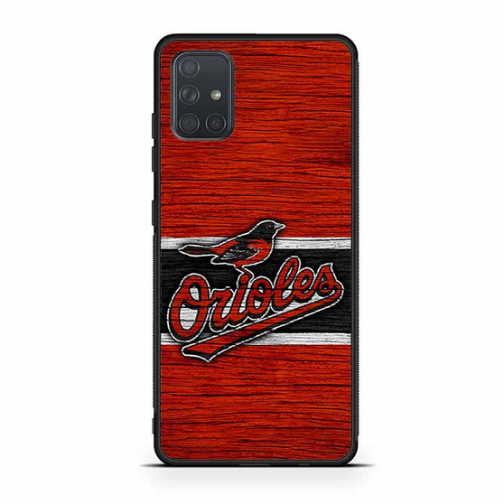Baltimore Orioles Wooden Style Samsung Galaxy A71 5G Case