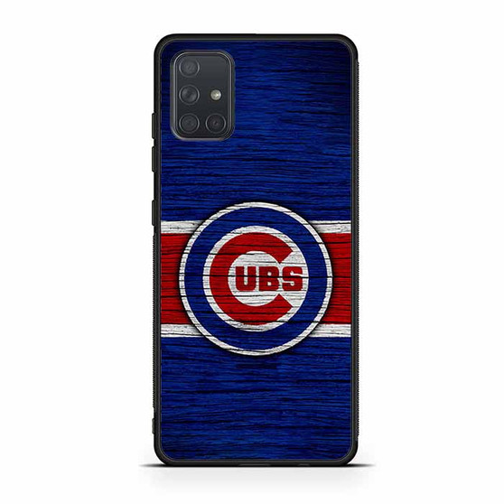 Chicago Cubs Wooden Style Samsung Galaxy A71 5G Case