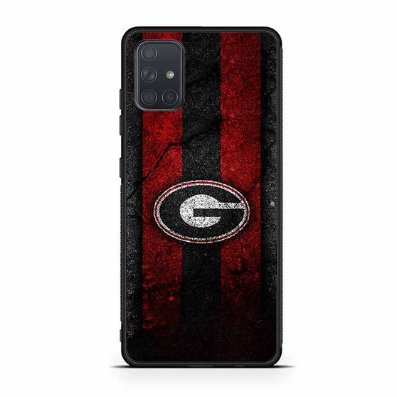 Georgia Bulldogs Asphalt Style Samsung Galaxy A71 5G Case