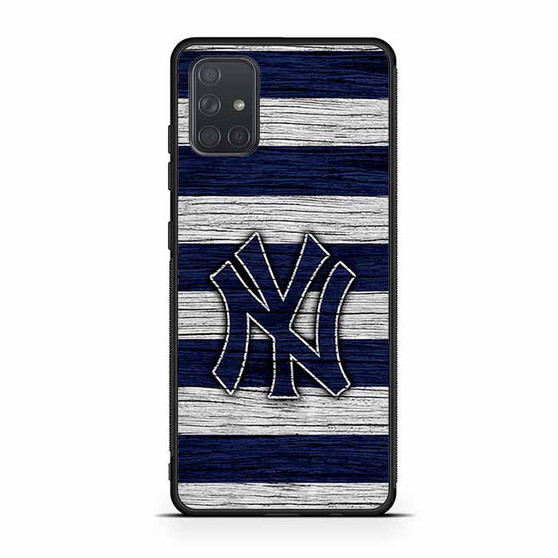 New York Yankees Wooden Style Samsung Galaxy A71 5G Case