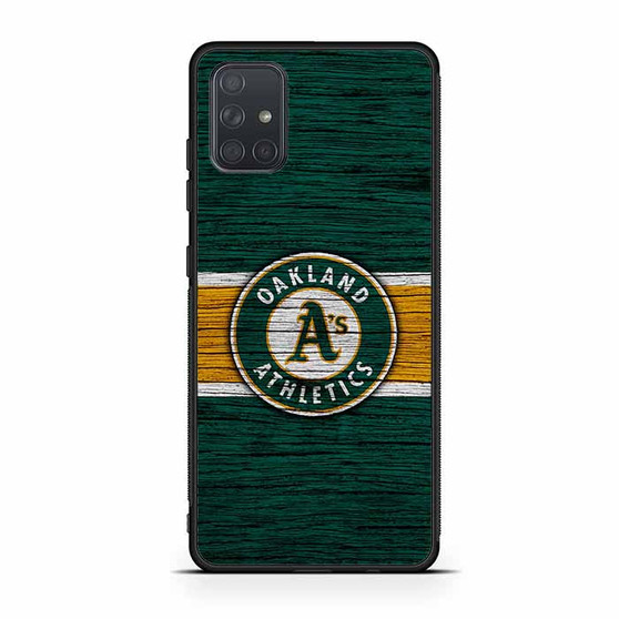 Oakland Athletics Wooden Style Samsung Galaxy A71 5G Case