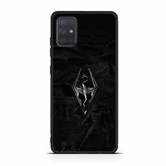 Skyrim V Metal Logo Samsung Galaxy A71 5G Case