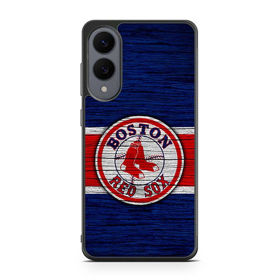 Boston Red Sox Wooden Style Samsung Galaxy S25 Edge Case