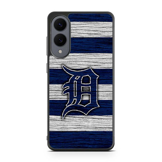 Detroit Tigers Wooden Style Samsung Galaxy S25 Edge Case