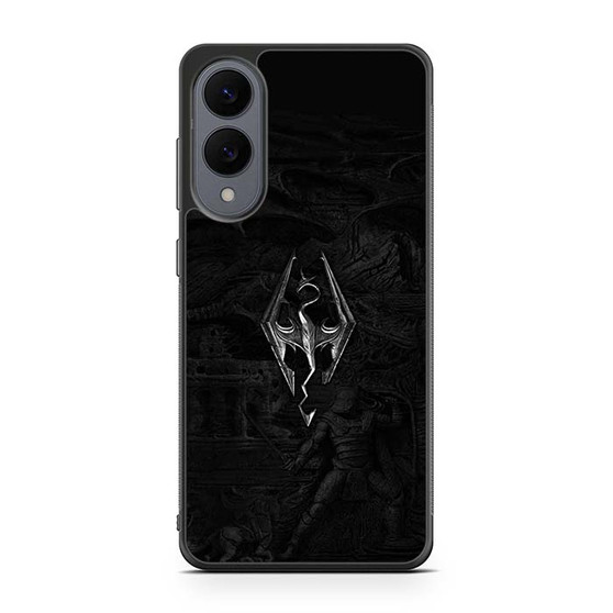 Skyrim V Metal Logo Samsung Galaxy S25 Edge Case