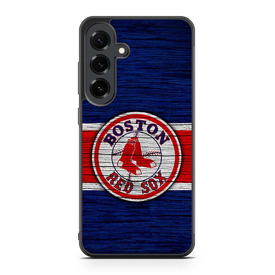 Boston Red Sox Wooden Style Samsung Galaxy S25 FE Case