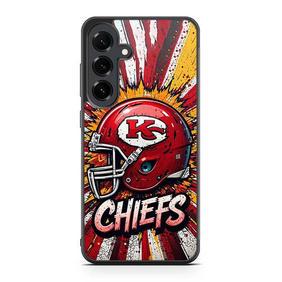 Kansas City Chiefs Drip Helmet Samsung Galaxy S25 FE Case