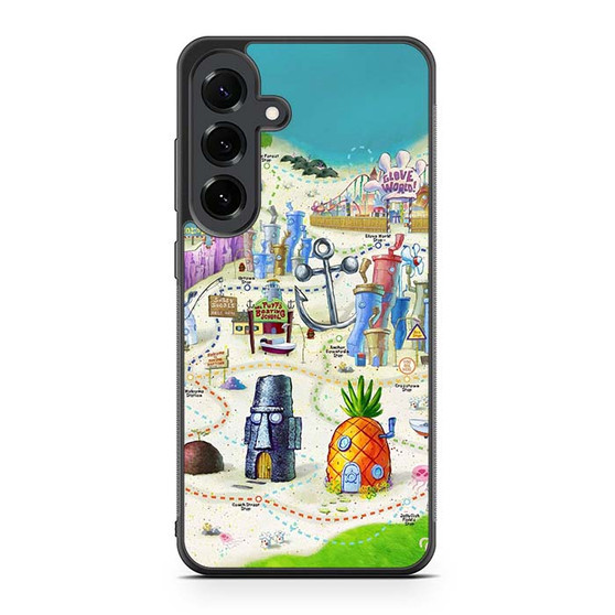 Spongebob Squarepants Maps Samsung Galaxy S25 FE Case