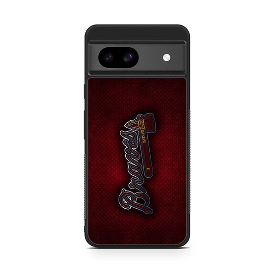 Atlanta Braves Red Metal Style Google Pixel 8a Case