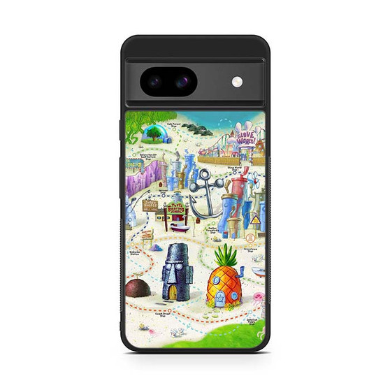 Spongebob Squarepants Maps Google Pixel 8a Case