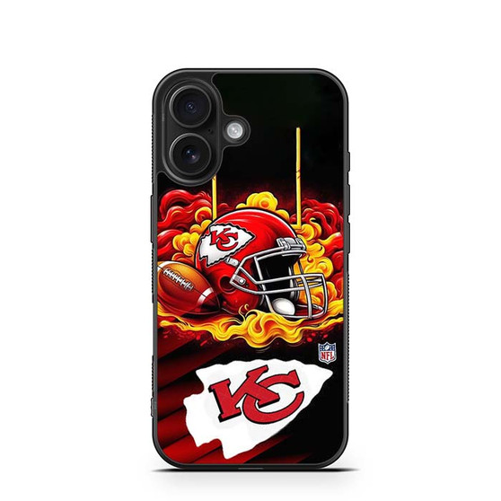 KC chiefs On Fire iPhone 16 Series Case