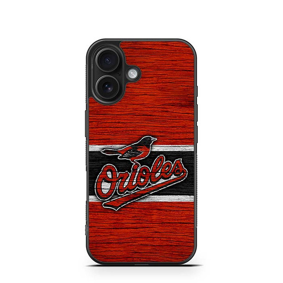 Baltimore Orioles Wooden Style iPhone 16 Series Case