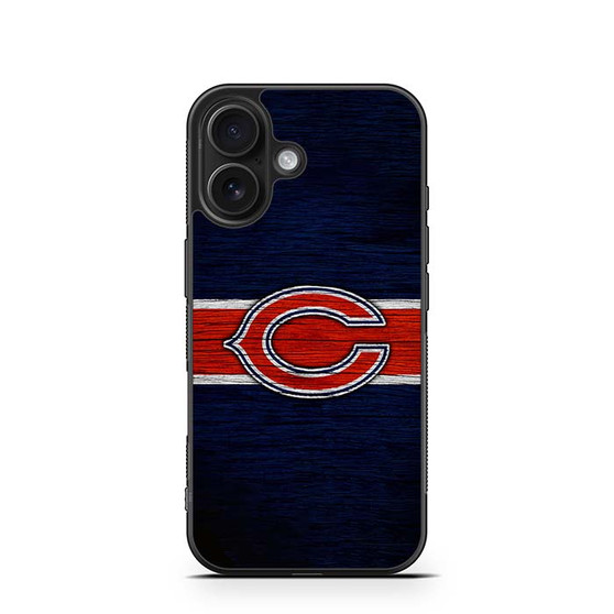Chicago Bears Wooden Logo iPhone 16 Series Case