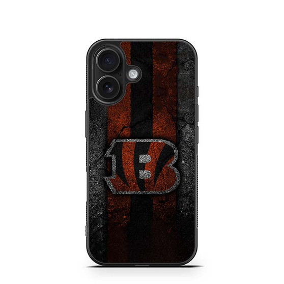 Cincinnati Bengals Asphalt Style iPhone 16 Series Case