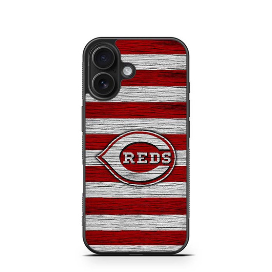 Cincinnati Reds Wooden Style iPhone 16 Series Case