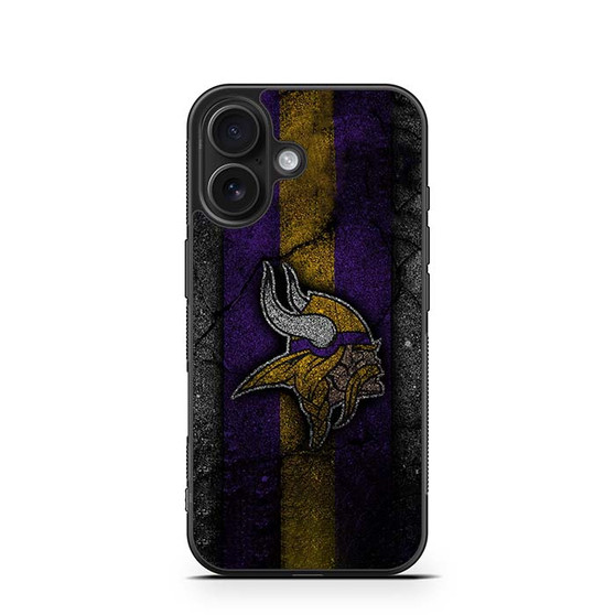 Minnesota Vikings Asphalt Style iPhone 16 Series Case