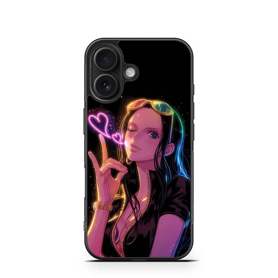 One Piece Series Nico Robin Neon Art iPhone 16 Series Case