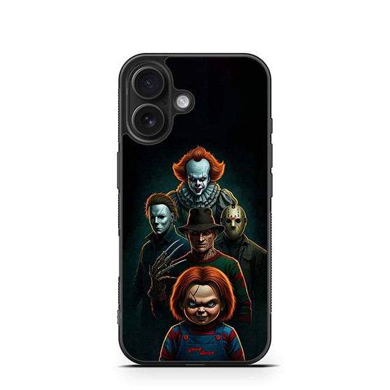 Pennywise Micheal Myers Jason Voorhees and Chucky iPhone 16 Series Case
