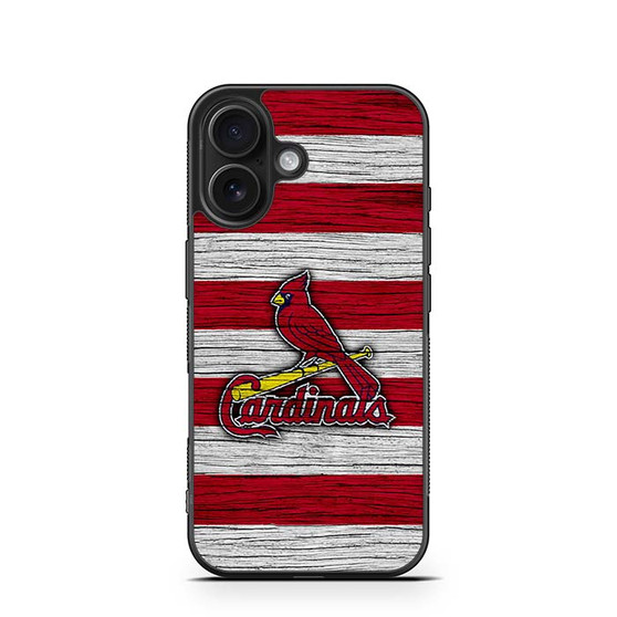 St Louis Cardinals Wooden Style iPhone 16 Series Case