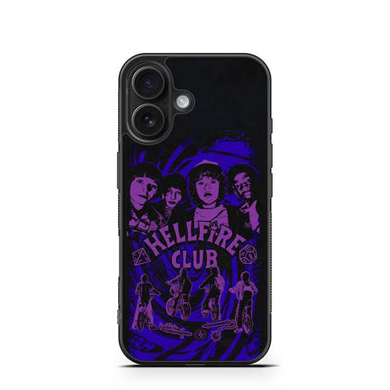 Stranger Things Hellfire Club Stripy iPhone 16 Series Case