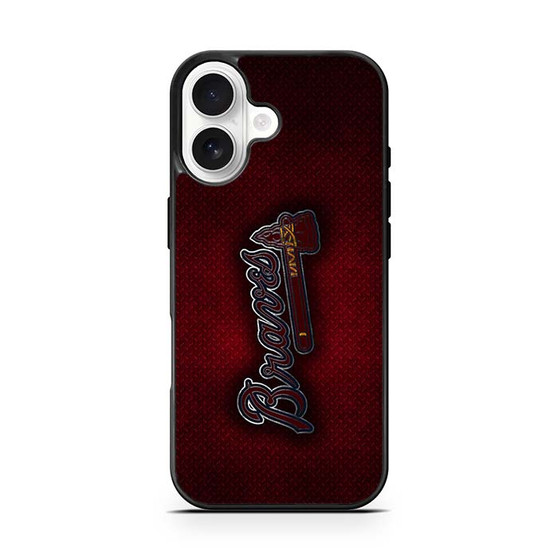 Atlanta Braves Red Metal Style iPhone 17 Series Case