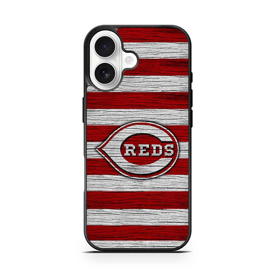 Cincinnati Reds Wooden Style iPhone 17 Series Case
