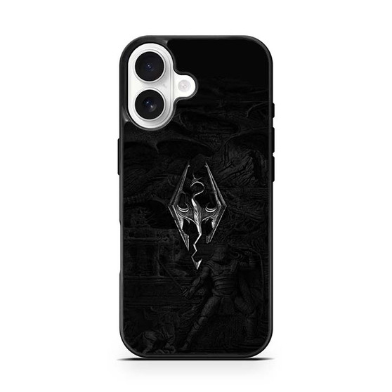 Skyrim V Metal Logo iPhone 17 Series Case