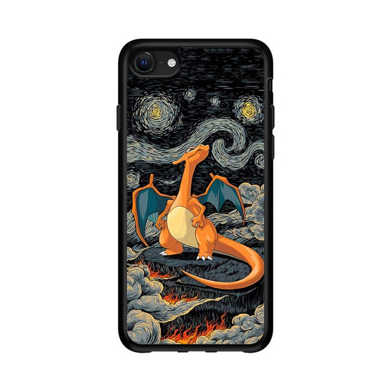 Charizard Inferno Beneath the Starry Night Pokemon iPhone 16e Case